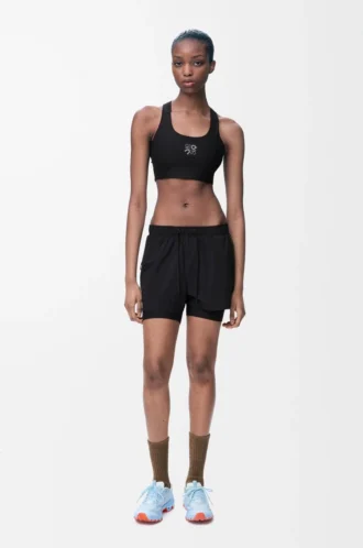 Short de performance en shell technique Noir