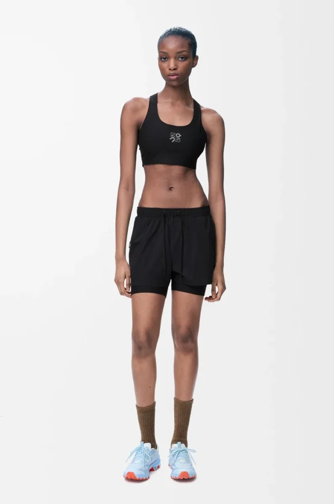 Short de performance en shell technique Noir Short de performance en shell technique Noir
