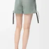 Short de travail en denim vert kaki