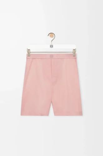 Short en laine couleur corail