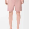 Short en laine couleur corail
