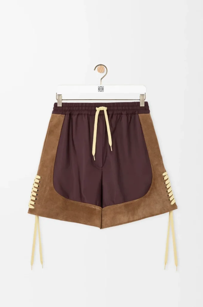 Short en tissu technique Marron