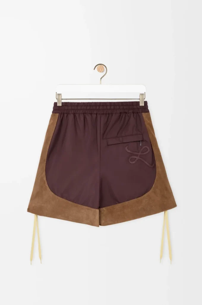 Short en tissu technique Marron