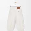 Short en viscose mélangée extensible Blanc