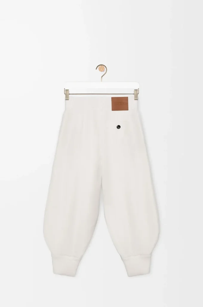 Short en viscose mélangée extensible Blanc
