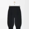 Short en viscose mélangée extensible Noir