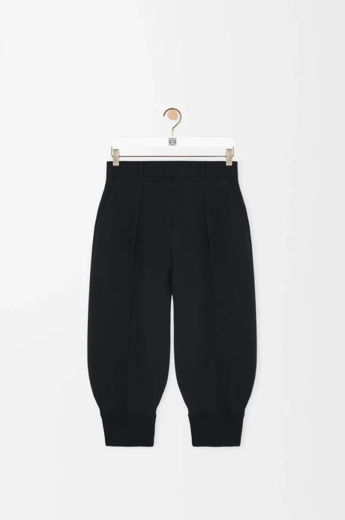 Short en viscose mélangée extensible Noir