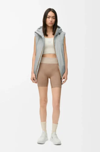 Short sans coutures en jersey technique Ivoire