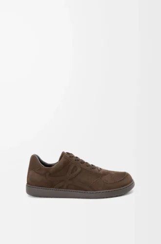 Sneakers Jambo en cuir de veau suédé marron foncé