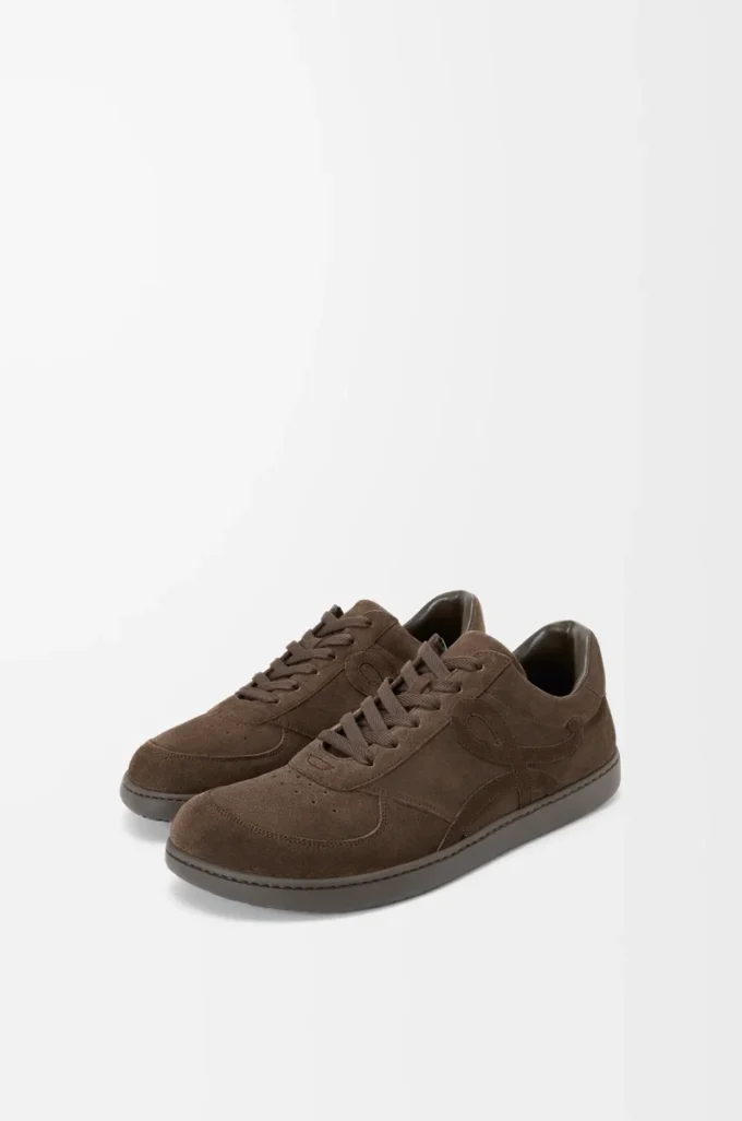 Sneakers Jambo en cuir de veau suédé Dark Brown