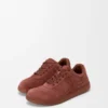 Sneakers Jambo en cuir de veau suédé rouge brûlé