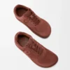 Sneakers Jambo en cuir de veau suédé rouge brûlé