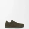 Sneakers Jambo en cuir de veau suédé vert olive