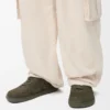 Sneakers Jambo en cuir de veau suédé vert olive