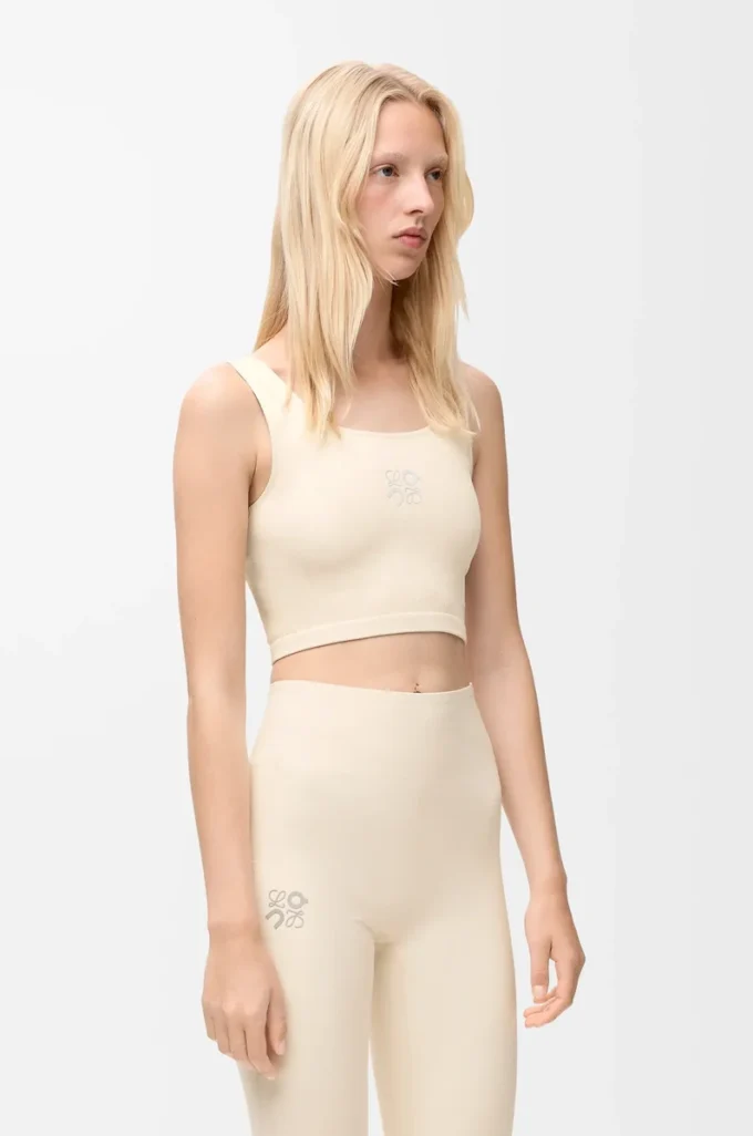 Soutien-gorge sans coutures en jersey technique ivoire
