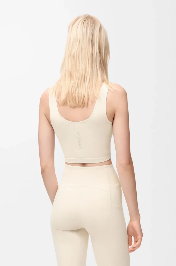 Soutien-gorge sans coutures en jersey technique ivoire