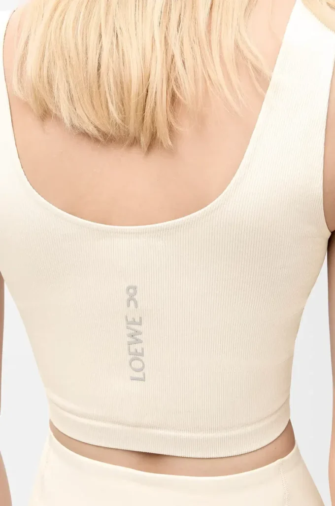 Soutien-gorge sans coutures en jersey technique ivoire
