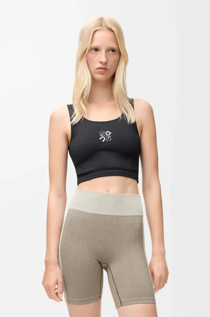 Soutien-gorge sans coutures en jersey technique Noir Soutien-gorge sans coutures en jersey technique Noir