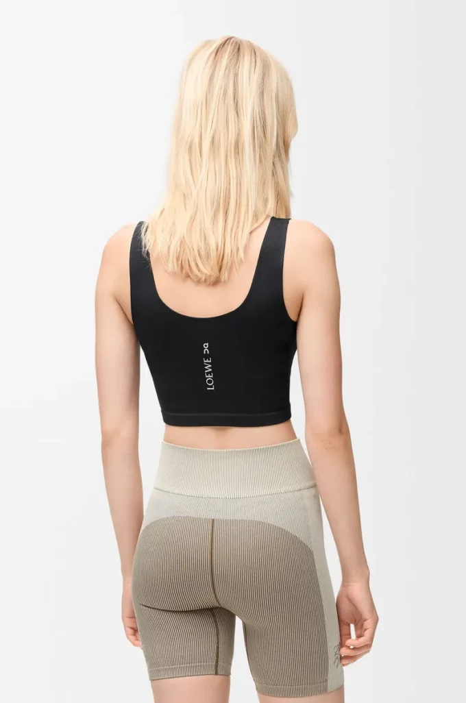 Soutien-gorge sans coutures en jersey technique Noir Soutien-gorge sans coutures en jersey technique Noir
