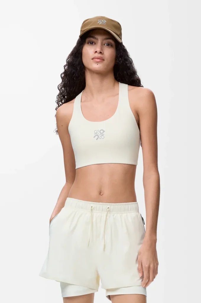 Soutien-gorge souple en jersey technique ivoire