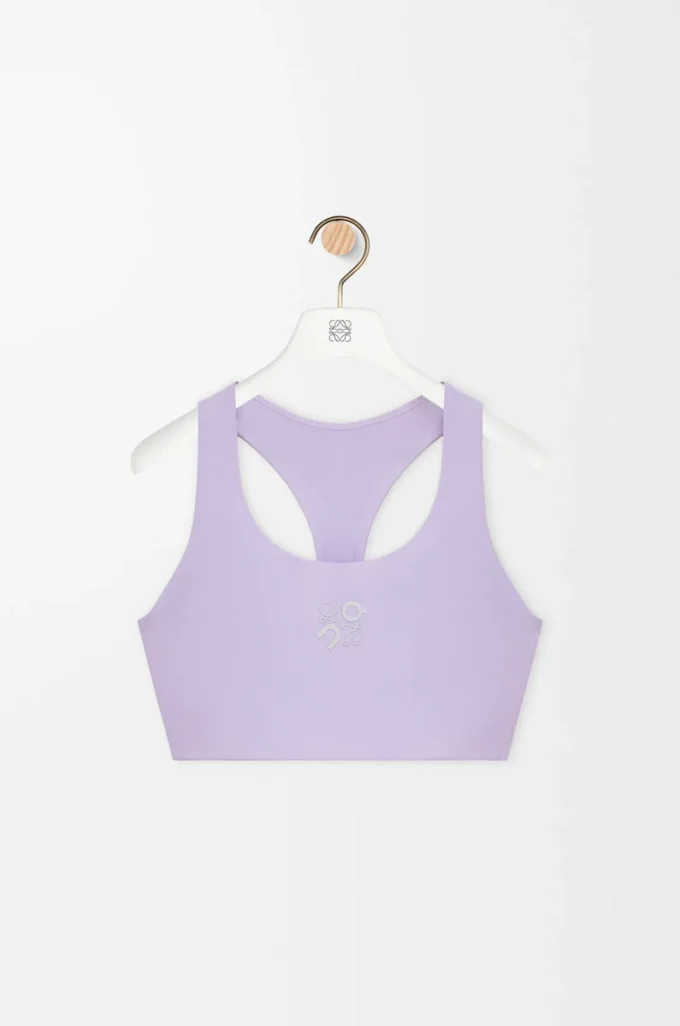 Soutien-gorge souple en jersey technique lilas