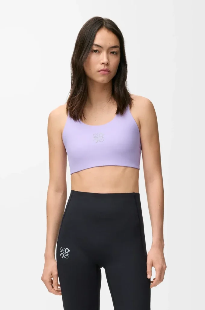 Soutien-gorge souple en jersey technique lilas