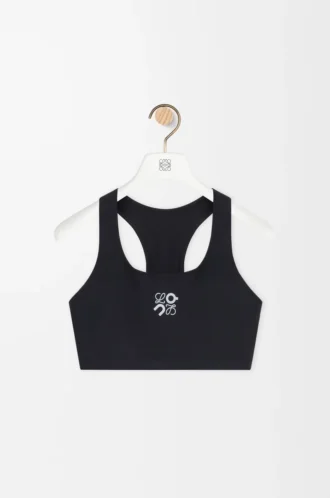 Soutien-gorge souple en jersey technique noir