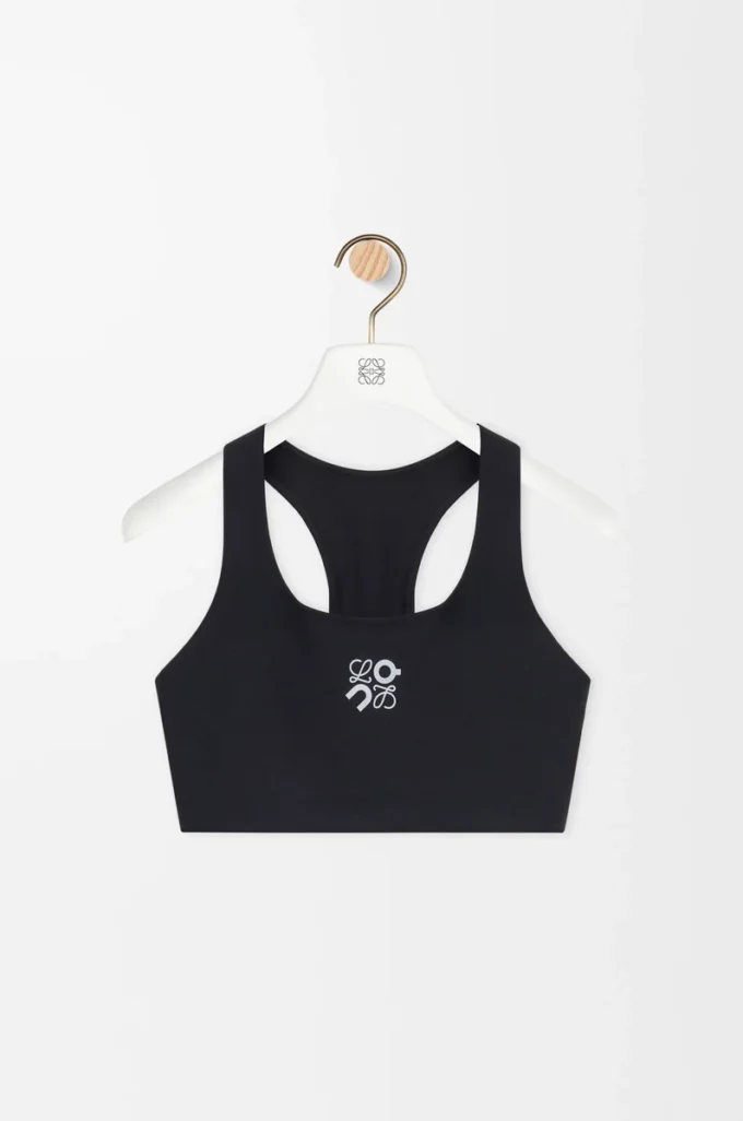 Soutien-gorge souple en jersey technique noir