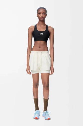 Soutien-gorge souple en jersey technique noir