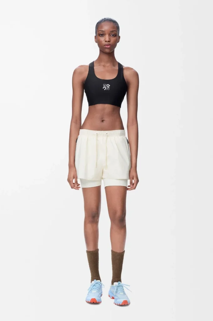 Soutien-gorge souple en jersey technique noir