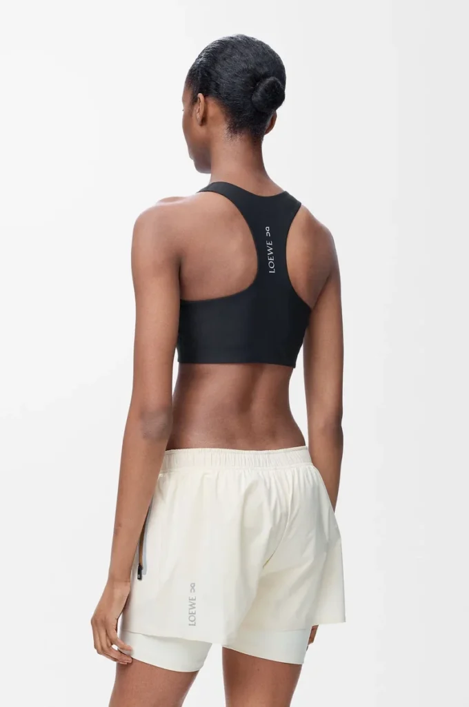 Soutien-gorge souple en jersey technique noir