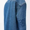 Surchemise Anagram en denim bleu moyen