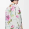 Surchemise en denim blanc/rose
