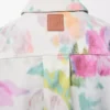 Surchemise en denim blanc/rose