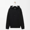 Sweat à capuche ample en coton noir