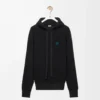 Sweat à capuche en laine noir