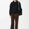 Sweat à capuche en laine noir