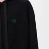 Sweat à capuche en laine noir
