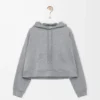 Sweat à capuche trapèze en coton mélangé Gris chiné Sweat à capuche trapèze en coton mélangé Gris chiné