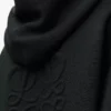 Sweat à capuche zippé Anagram en laine Noir