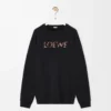 Sweat-shirt coupe classique en coton Noir