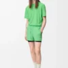 T-shirt actif en jersey technique vert