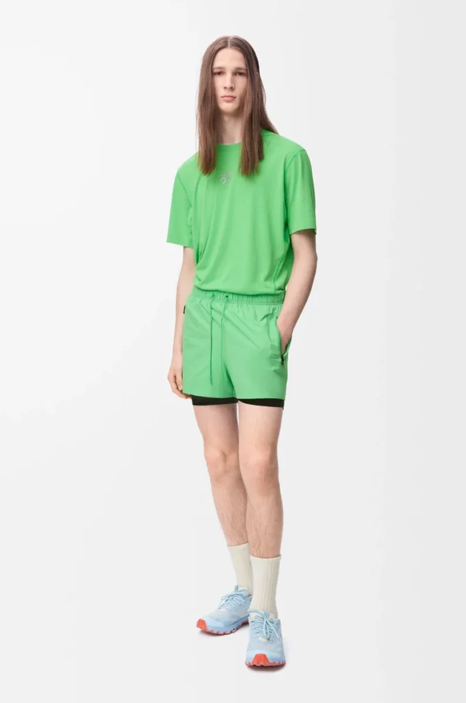 T-shirt actif en jersey technique vert