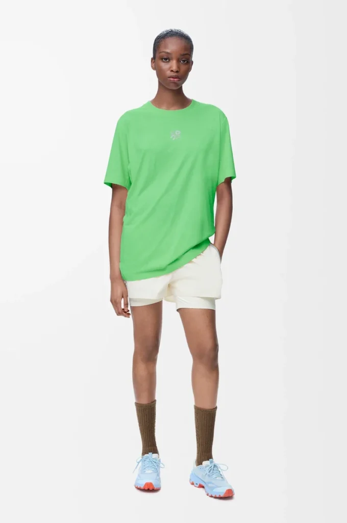 T-shirt actif en jersey technique vert