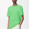 T-shirt actif en jersey technique vert