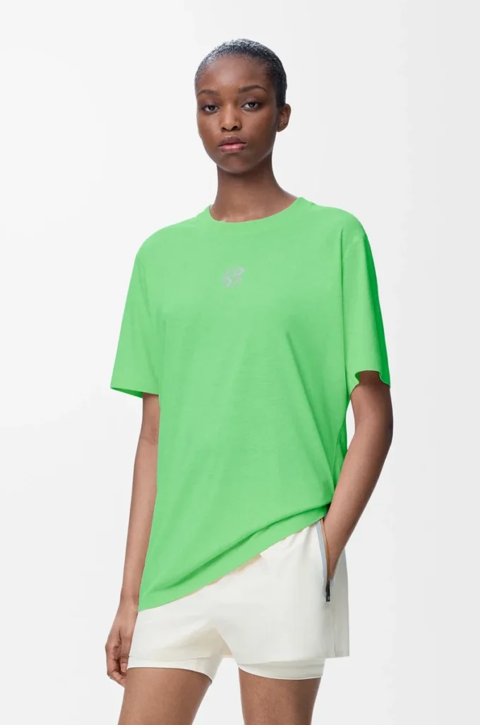 T-shirt actif en jersey technique vert