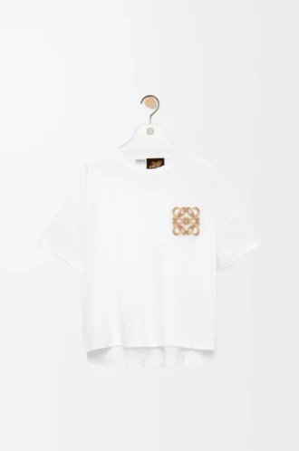 T-shirt ample en coton blanc