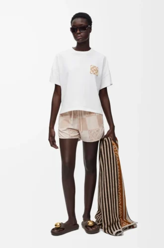 T-shirt ample en coton blanc