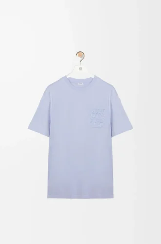 T-shirt ample en coton bleu clair