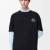 T-shirt ample en coton bleu marine T-shirt ample en coton bleu marine